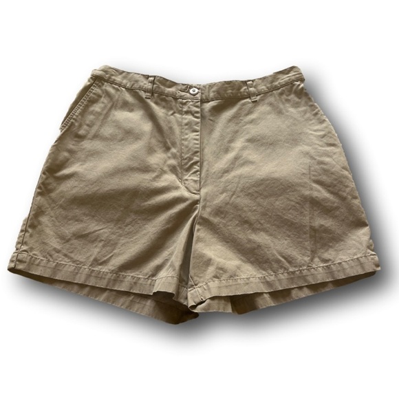 Eddie Bauer 4” high waist cotton shorts - Picture 1 of 9